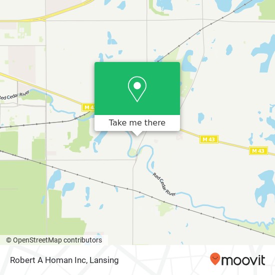 Robert A Homan Inc map