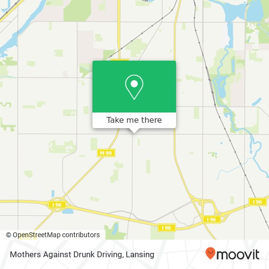 Mothers Against Drunk Driving map