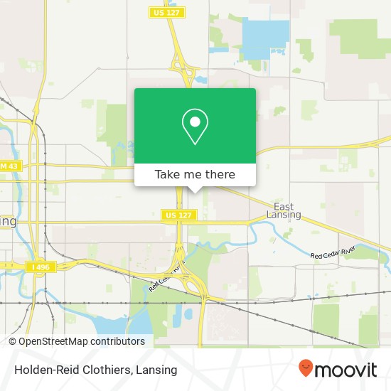 Holden-Reid Clothiers map