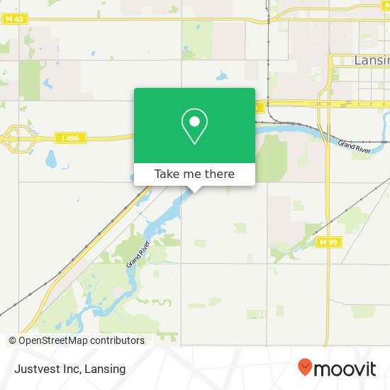 Justvest Inc map