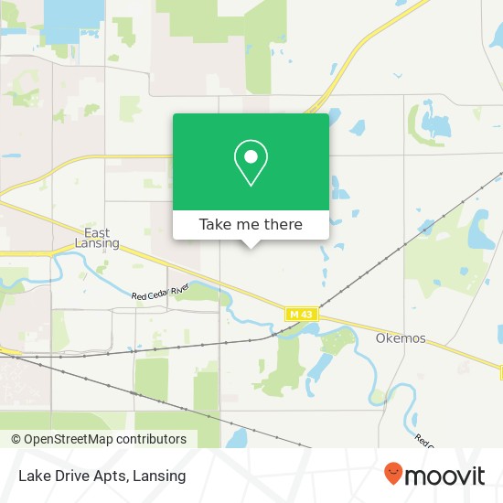 Lake Drive Apts map