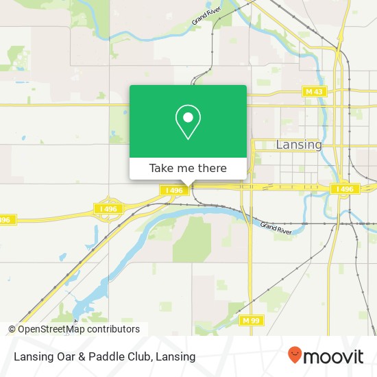 Lansing Oar & Paddle Club map