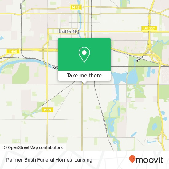 Palmer-Bush Funeral Homes map