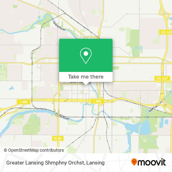 Mapa de Greater Lansing Shmphny Orchst