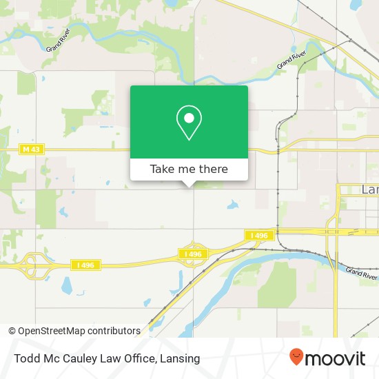 Mapa de Todd Mc Cauley Law Office