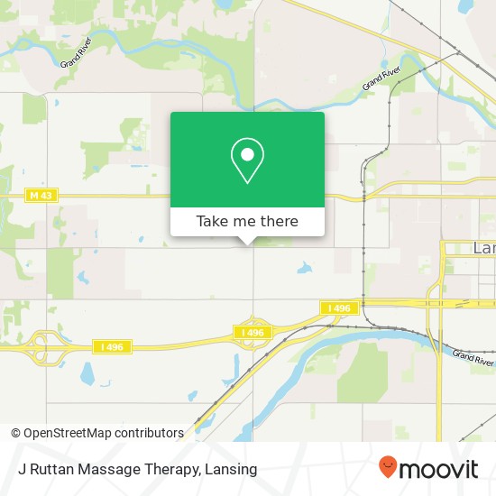 J Ruttan Massage Therapy map