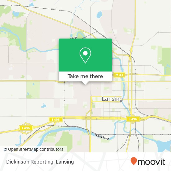 Dickinson Reporting map