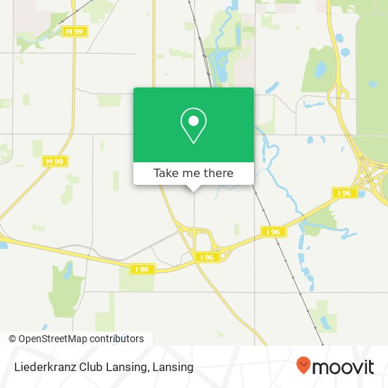 Liederkranz Club Lansing map