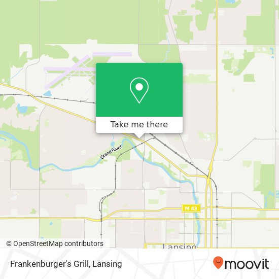 Frankenburger's Grill map