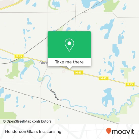 Henderson Glass Inc map