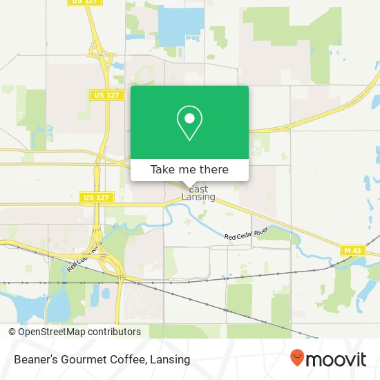 Beaner's Gourmet Coffee map