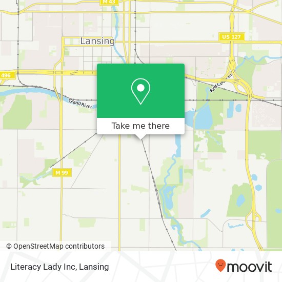 Literacy Lady Inc map