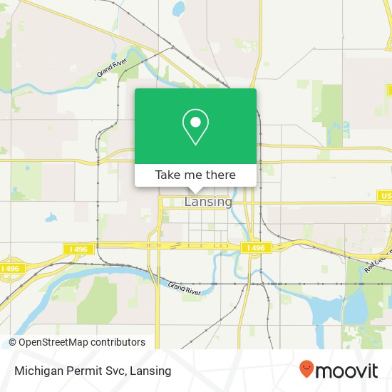 Mapa de Michigan Permit Svc