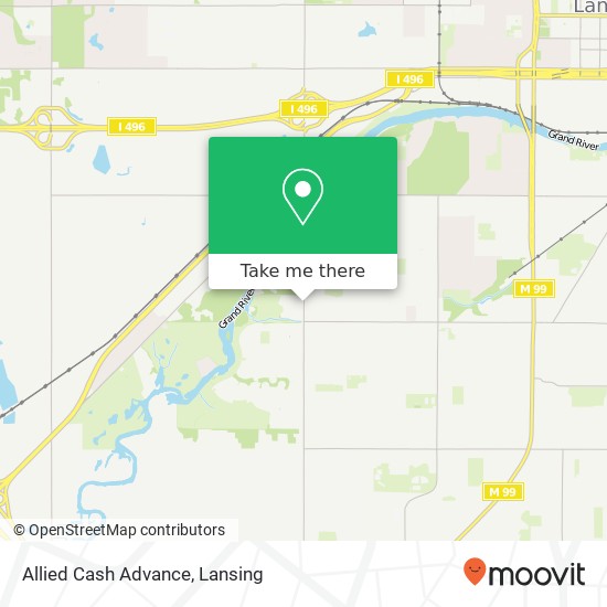 Allied Cash Advance map