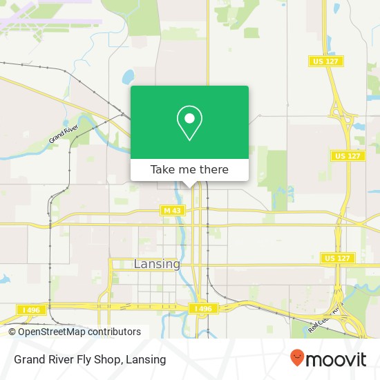 Grand River Fly Shop map