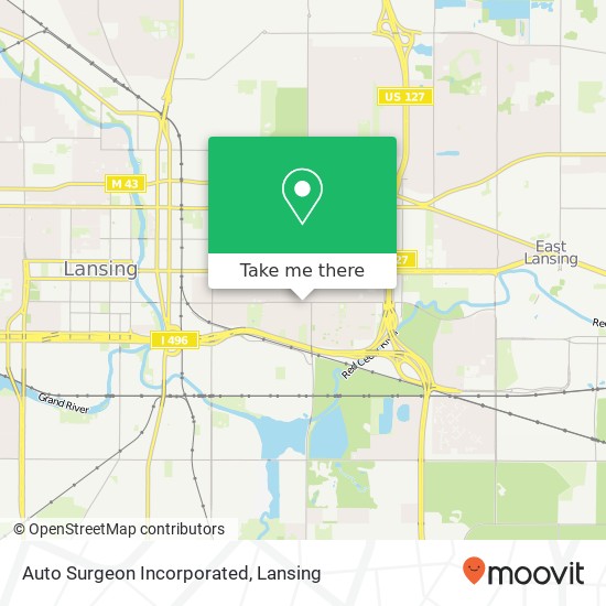 Auto Surgeon Incorporated map