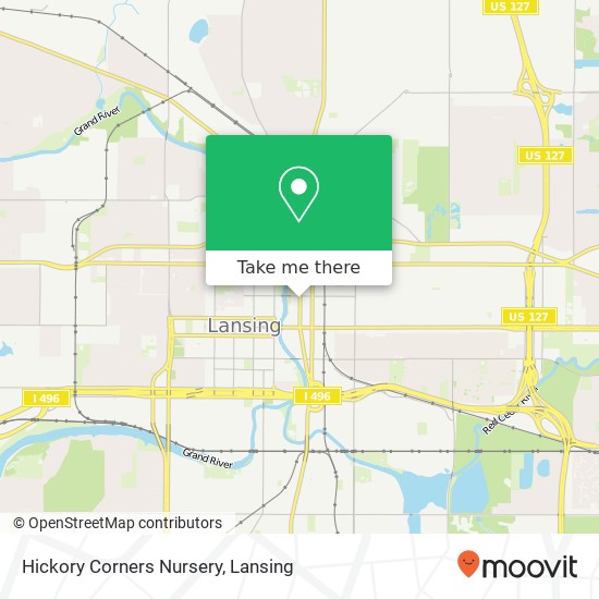 Hickory Corners Nursery map