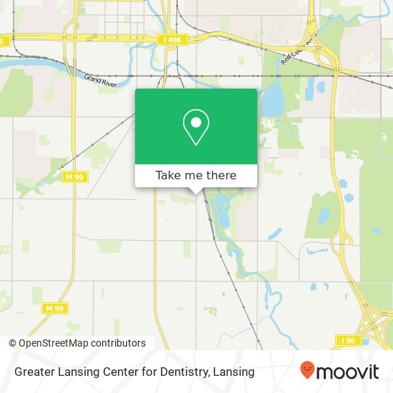 Greater Lansing Center for Dentistry map