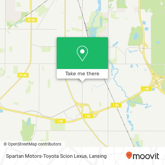 Spartan Motors-Toyota Scion Lexus map