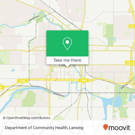 Department of Community Health map