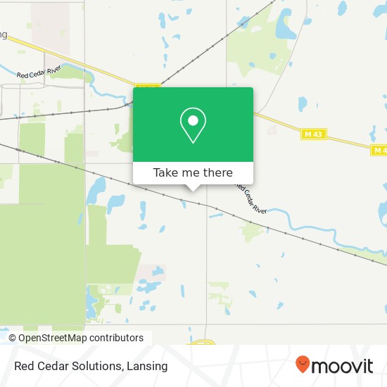 Red Cedar Solutions map