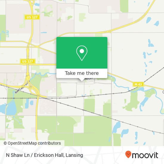 Mapa de N Shaw Ln / Erickson Hall