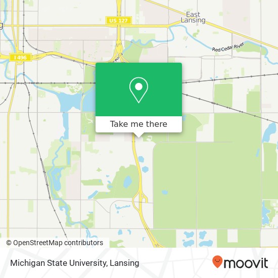 Mapa de Michigan State University