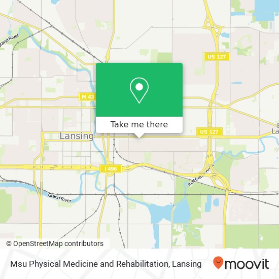 Msu Physical Medicine and Rehabilitation map