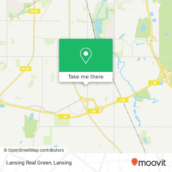 Lansing Real Green map