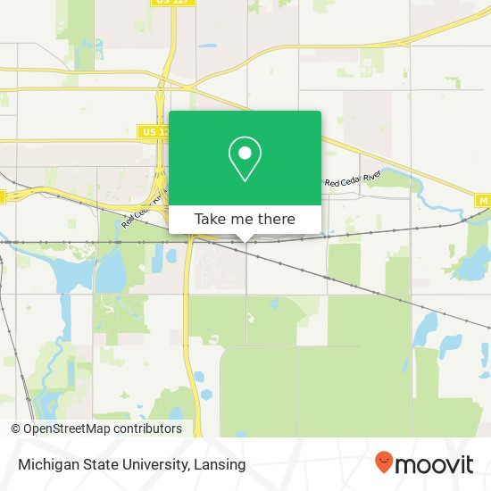 Michigan State University map