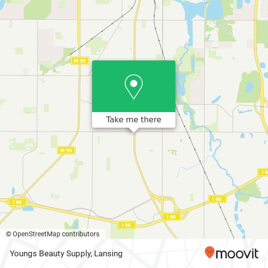 Mapa de Youngs Beauty Supply