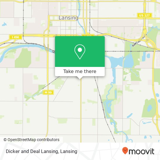 Dicker and Deal Lansing map