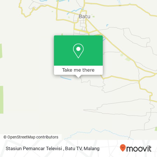 Stasiun Pemancar Televisi , Batu TV map