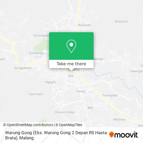 Warung Gong (Eks. Warung Gong 2 Depan RS Hasta Brata) map