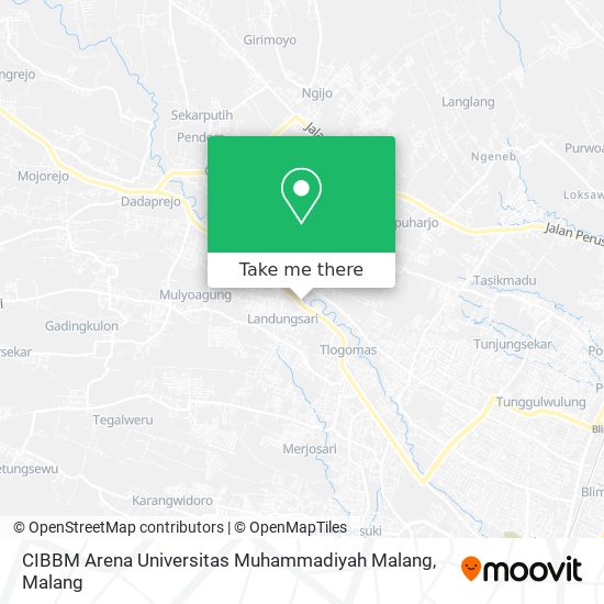 CIBBM Arena Universitas Muhammadiyah Malang map