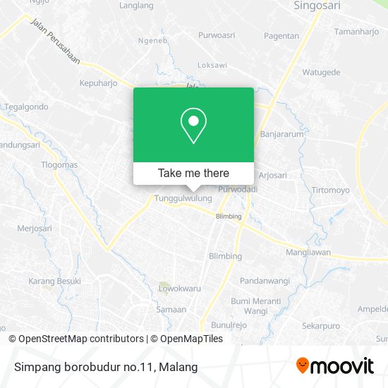 Simpang borobudur no.11 map