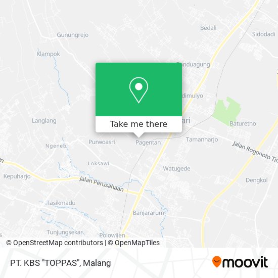 PT. KBS "TOPPAS" map