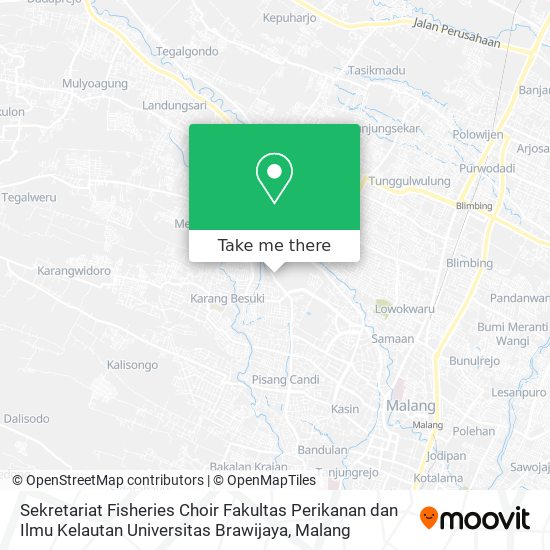 Sekretariat Fisheries Choir Fakultas Perikanan dan Ilmu Kelautan Universitas Brawijaya map