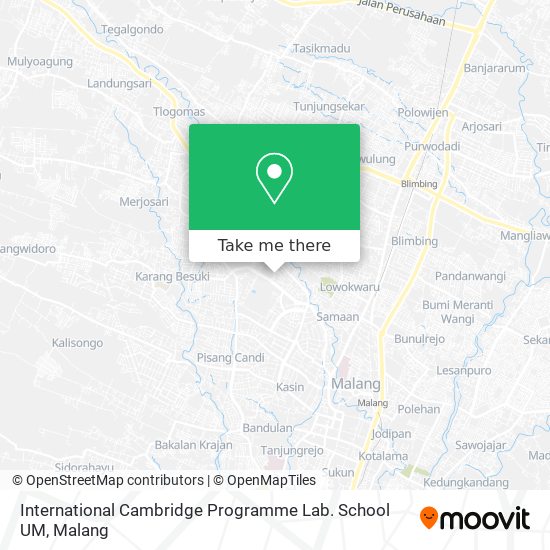 International Cambridge Programme Lab. School UM map