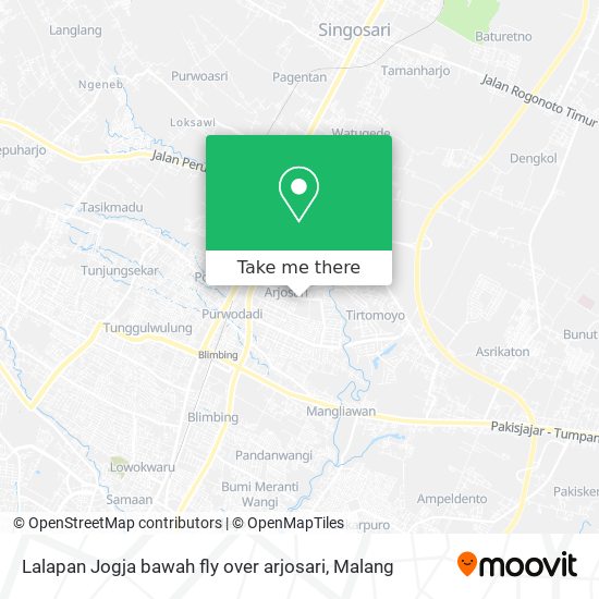 Lalapan Jogja bawah fly over arjosari map