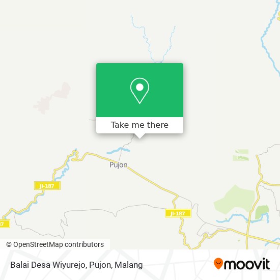 Balai Desa Wiyurejo, Pujon map
