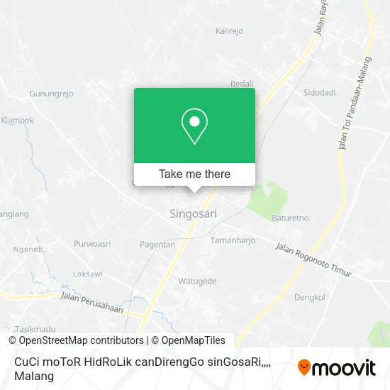 CuCi moToR HidRoLik canDirengGo sinGosaRi,,, map