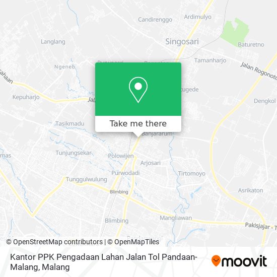 Kantor PPK Pengadaan Lahan Jalan Tol Pandaan-Malang map