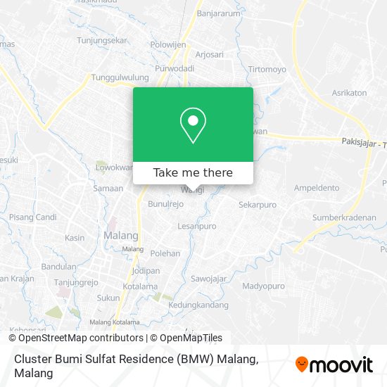 Cluster Bumi Sulfat Residence (BMW) Malang map