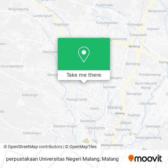 perpustakaan Universitas Negeri Malang map