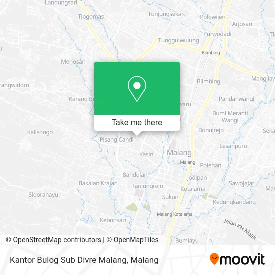 Kantor Bulog Sub Divre Malang map