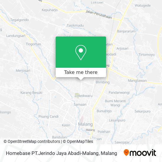 Homebase PT.Jerindo Jaya Abadi-Malang map