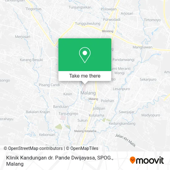 Klinik Kandungan dr. Pande Dwijayasa, SPOG. map