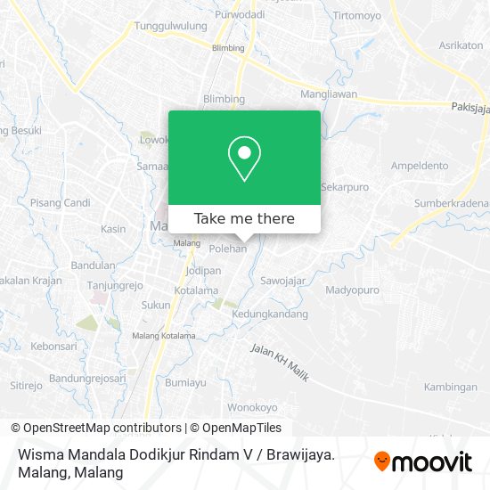 Wisma Mandala Dodikjur Rindam V / Brawijaya. Malang map