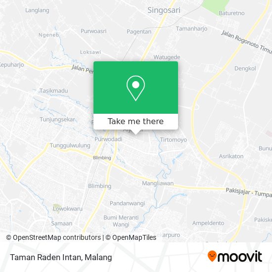 Taman Raden Intan map